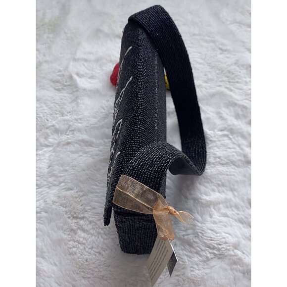 New York City NYC Beaded Bag with Charms Taxi Cab And Apple Made In India Viral - Picture 8 of 12